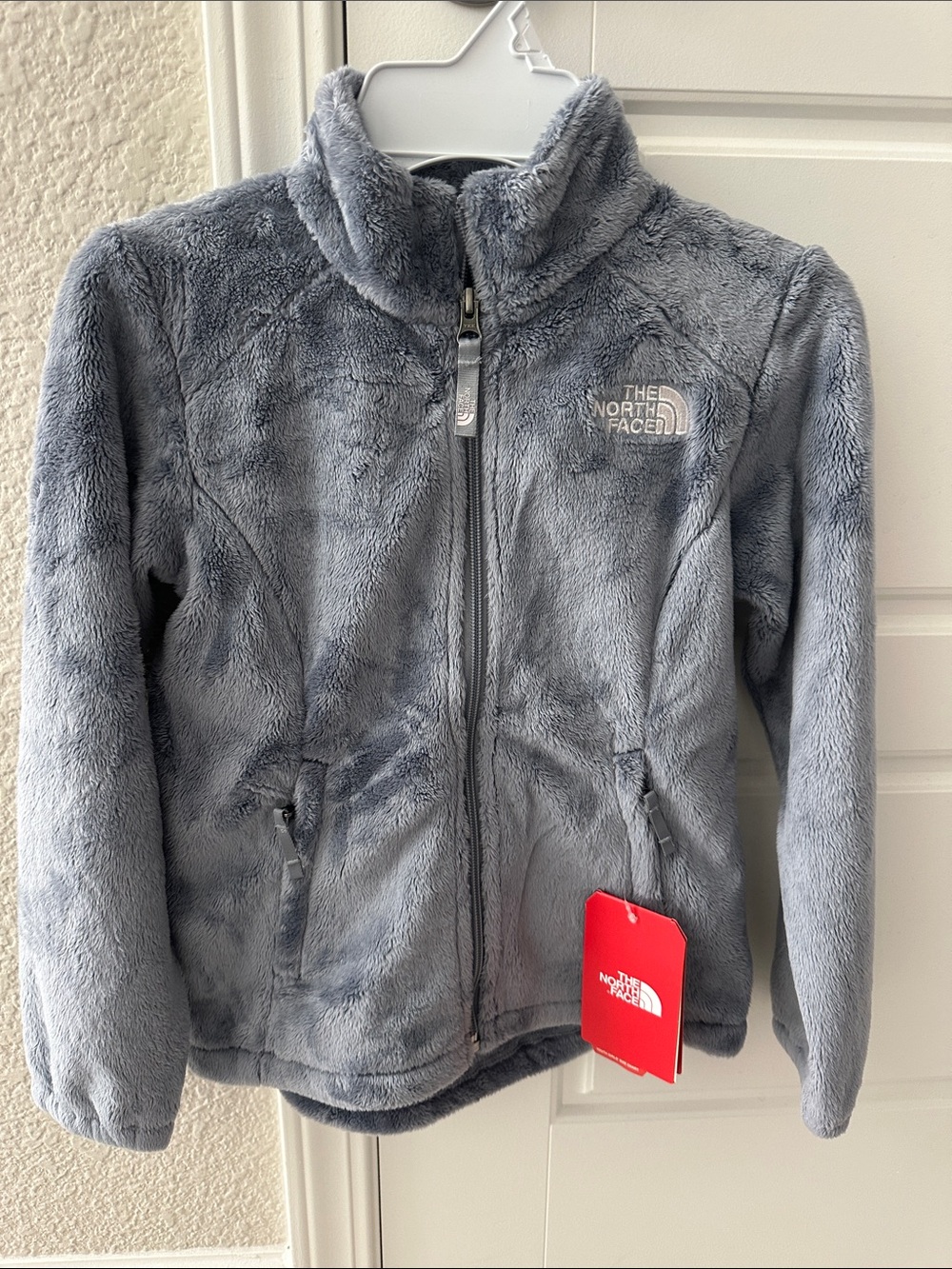 The North Face Kids' Plush Grey Fleece Jacket